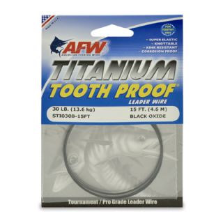 AFW Titanium Tooth Proof Single Strand Leader Wire - 